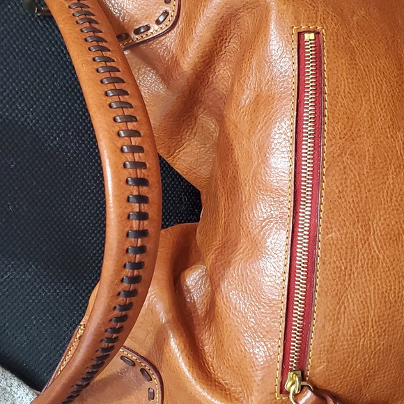 Dooney & Bourke Florentine Natural Toggle Whipstitch Bucket Bag - Picture 4 of 9